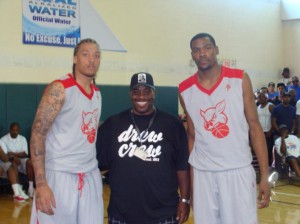 Michael Beasley and Kevin Durant played at The Drew in June