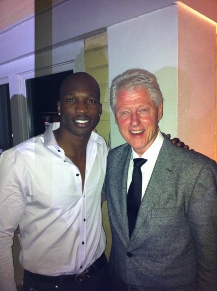 The Assist: Former President Bill Clinton And Chad Ochocinco In Miami [Photo]