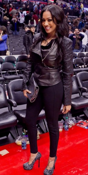The Assist: Lala & Selita Ebanks At Nuggets vs. Clippers [Photo]
