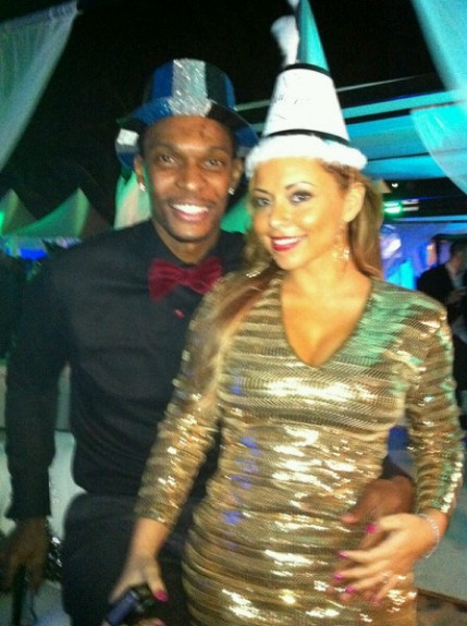 The Assist: Chris Bosh & fiancee’ Partying On New Year’s Eve