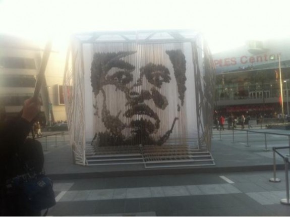 Muhammad Ali Tribute On Display At LA Live