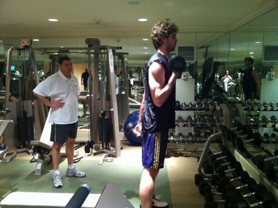 The Assist: Pau Gasol Working Out In His New Orleans Hotel [Photo]
