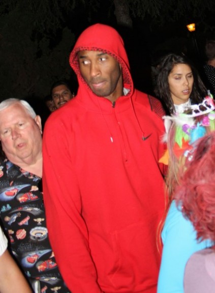 The Assist: Kobe Bryant Visits The Happiest Place On Earth, Disneyland [Photos]