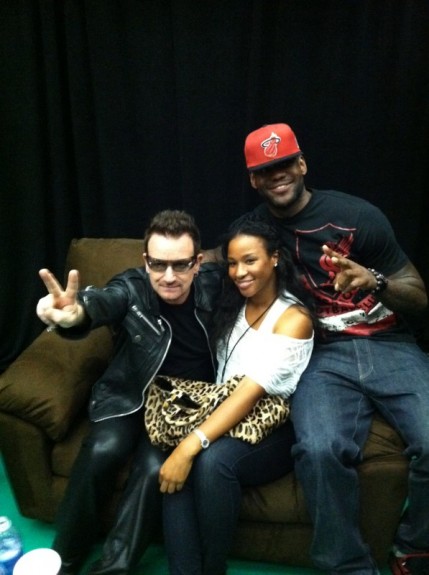 The Assist:LeBron James, Savannah Brinson & Maverick Carter Check Out U2 In Miami [Photos]