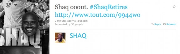 Shaq Retires From The NBA Via Twitter [Video]