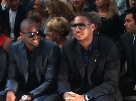 Carmelo Anthony & Dwyane Wade Attend Milan Fashion Week [Photos]