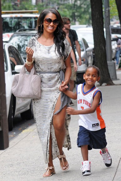 The Assist: Lala Vasquez-Anthony & Son Kiyan Out In New York [Photos]