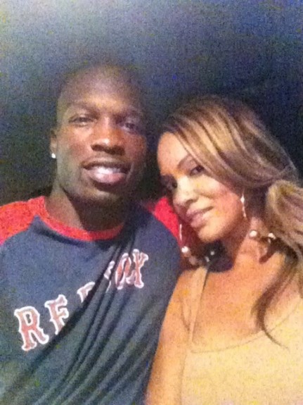 Patriots WR Chad OchoCinco and Fiancee, Evelyn Lozada Check Out Yankess vs. RedSox [Photos]