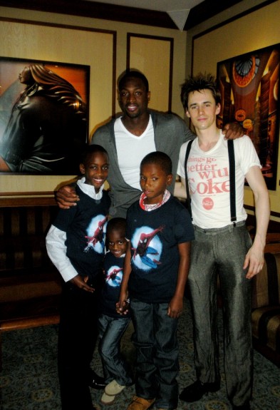 Dwyane Wade Takes His Sons To See Spiderman On Broadway [Photos]