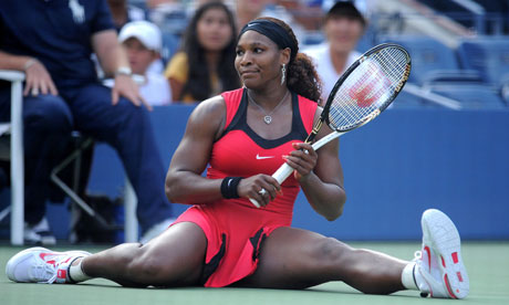 Serena Williams Hits A Split During The US Open [Video]