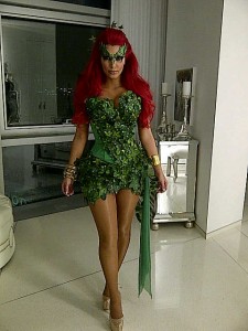 Kim Kardashian As Poison Ivy Parties Minus Kris Humphries [Photos]