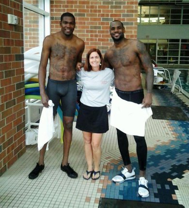 The Assist: Kevn Durant & LeBron James At The Pool [Photo]
