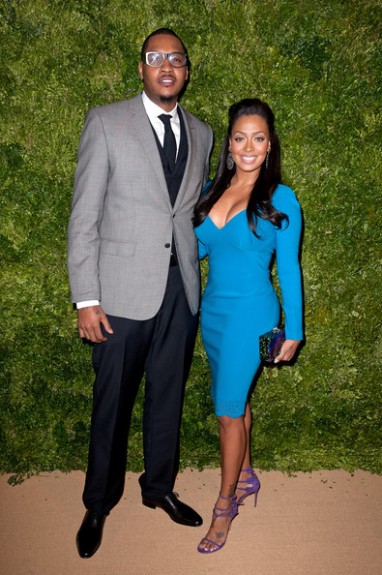 The Assist: Carmelo Anthony & Lala Attend The CFDA/Vogue Fashion Fund Awards [Photos]