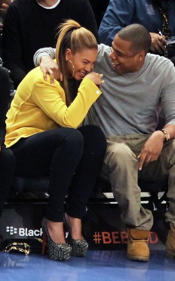Jay-Z and Beyonce courtside for Knicks vs. Nets [Photos]