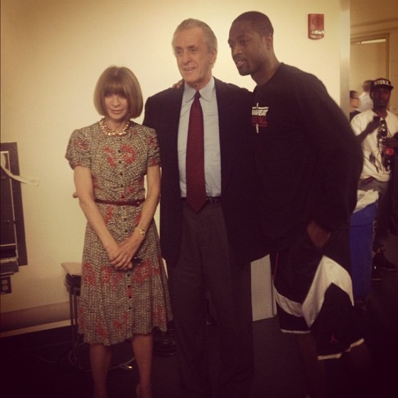 The Assist: Dwyane Wade with Vogue editor Anna Wintour following Heat vs. Knicks [photo]
