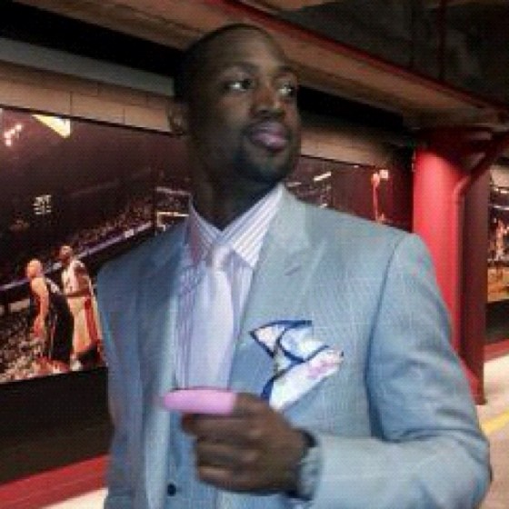 The Assist: Dwyane Wade in Tom Ford for game 2 [photo]