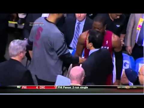 Dwyane Wade & Heat head coach Erik Spolestra have 3rd quarter confrontation [video]