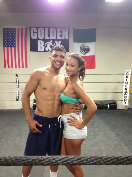 Basketball Wives LA star Draya works out with boxer Victor Ortiz [photos]