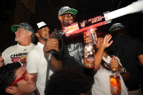 Miami Heat celebrate at Liv after finals win [photos]