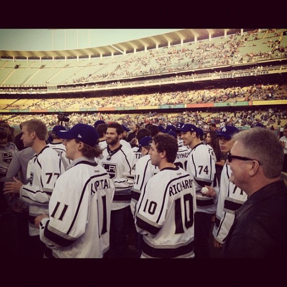 LA Kings honored at Dodgers vs. Angeles [photo]