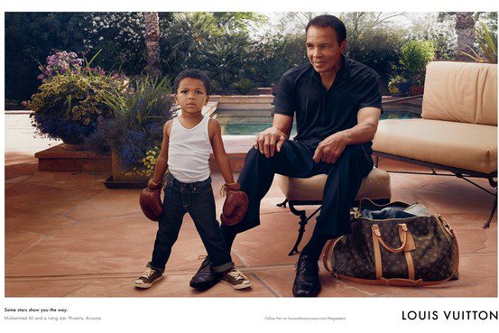 Muhammad Ali & 3-year old grandson, Curtis Conway Jr. featured in Louis Vuitton ad [photo]