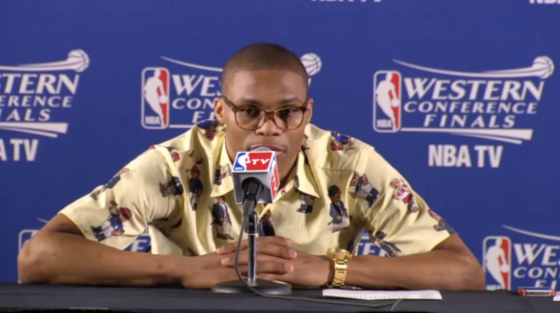 Kevin Durant & Russell Westbrook’s game 4 post game fashion [photos]