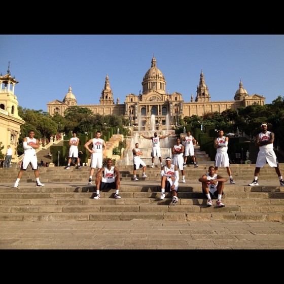 The Assist: Kevin Love tweets a Team USA photo in Barcelona [photo]