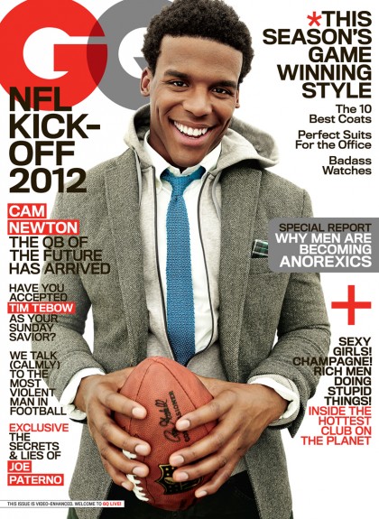 Cam Newton & Tim Tebow featured on September cover of GQ magazine