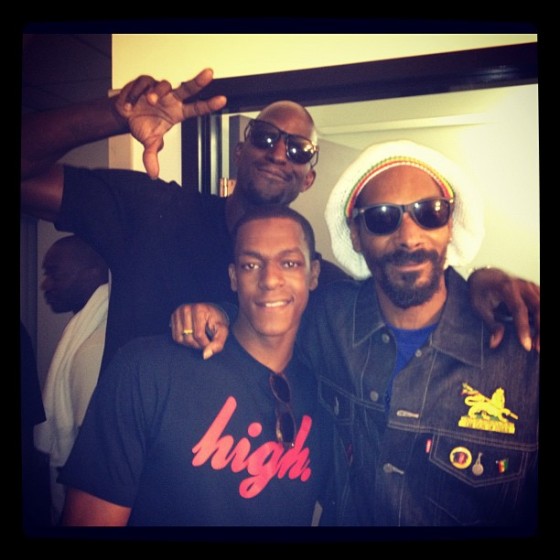 Kevin Garnett, Rajon Rondo & Snoop Dogg flick up at OVO Fest 2012 [photo]