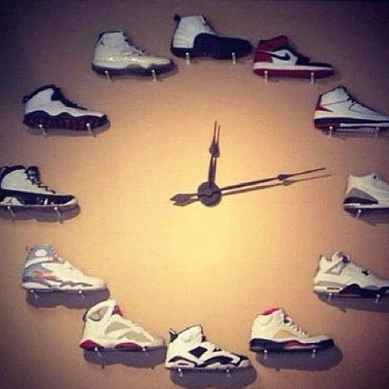 The Assist: rapper The Game creates a wall clock from Jordans [photo]