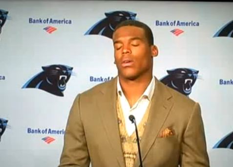 Cam Newton was really sad in press conference following Panthers loss to Giants [video]