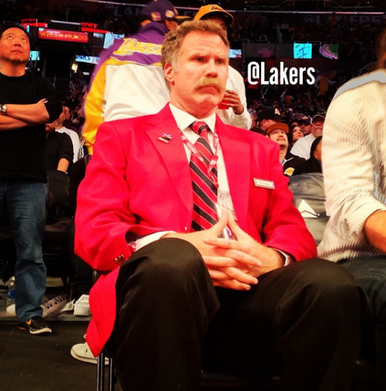 Will Ferrell ejects Shaq from Staples Center [video]
