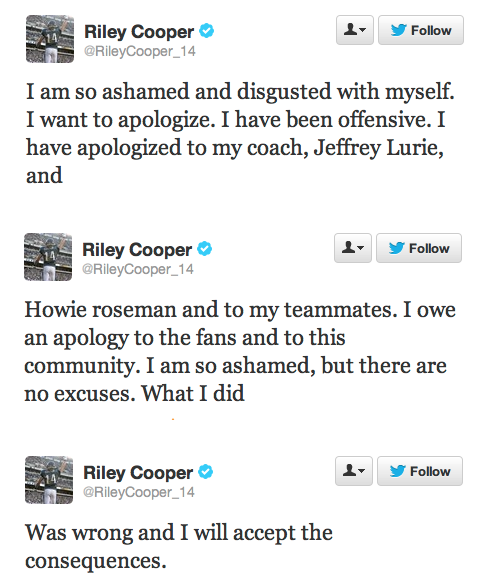 Riley-Cooper-Tweets