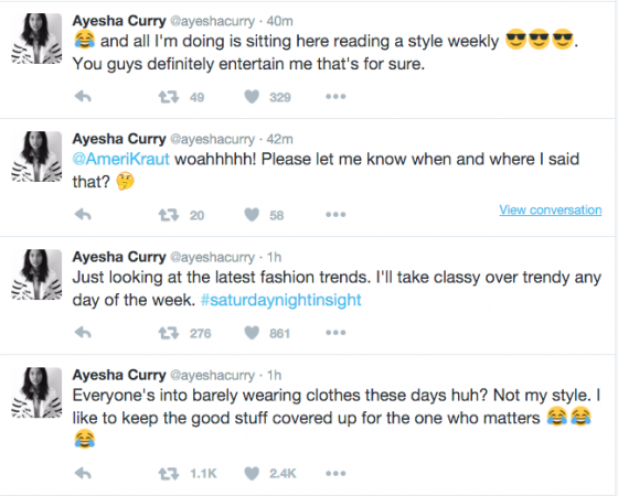 Ayesha-Curry Tweets