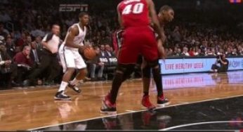 Nets Joe Johnson crosses up Chris Bosh [video]