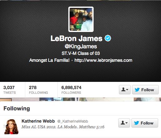 Lebron-follows-Katherine-Webb