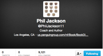 Coaching legend Phil Jackson joins Twitter