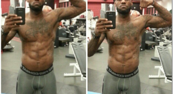 On Instagram straight flexin: LeBron James flashes his post workout body [photo]