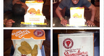 The Assist: Baltimore Orioles Adam Jones gets a Popeye’s chicken cake for birthday [photos]