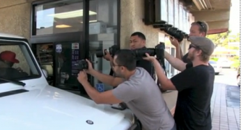 Paparazzi ambush Lamar Odom at Taco Bell [video]