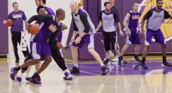 Kobe Bryant returns to practice [video]
