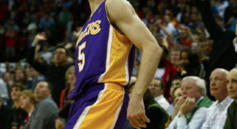 Steve Blake his game-winning 3-pointer over Dwight Howard for Lakers win [video]
