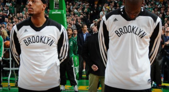 Paul Pierce & Kevin Garnett receive warm welcome in return to Boston [video]