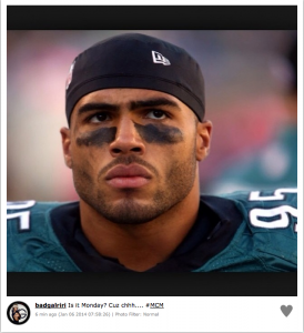 Rihanna-Instagram-Eagles Mychal Kendricks