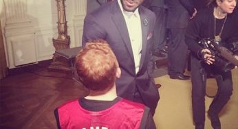 LeBron James busted getting phone numbers at the White House
