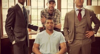 The Assist: Russell Wilson on the set of Entourage [photo]