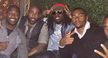 DeSean Jackson, Wale and Redskins’ DeAngelo Hall & Pierre Garcon Flick Up In The Club [Photo]