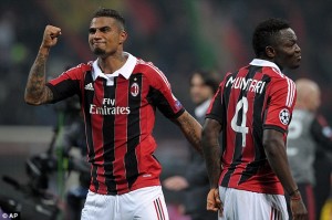 Sulley Muntari and Kevin-Prince Boateng