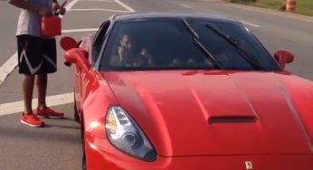 Evan Turner Runs Out Of Gas In His Ferrari [Video]