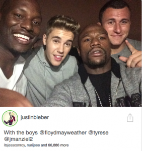 johnny-manziel-justin-bieber-floyd-mayweather